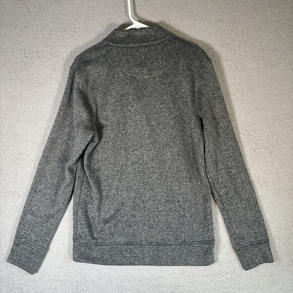 Marc Ecko Quarter Zip Sweater Men’s Size Medium Heather Gray Pullover - Picture 11 of 12